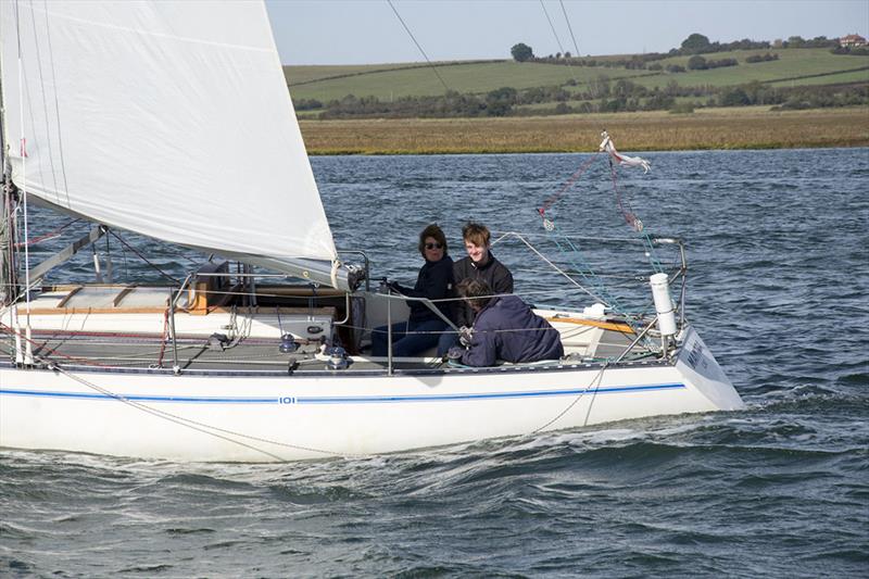 Mantra during race 1 of the Crouch YC Autumn Series photo copyright Alan Shrimplin taken at Crouch Yacht Club and featuring the IRC class