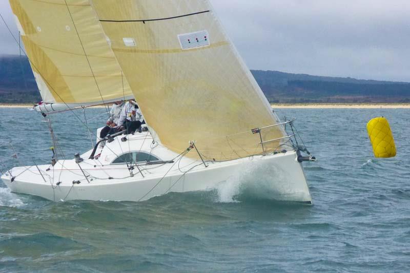 Amigos (GBR1246L, Archambault A35) on day 2 of the Poole Bay Winter Series photo copyright Parkstone YC Poole Bay Winter Series taken at Parkstone Yacht Club and featuring the IRC class