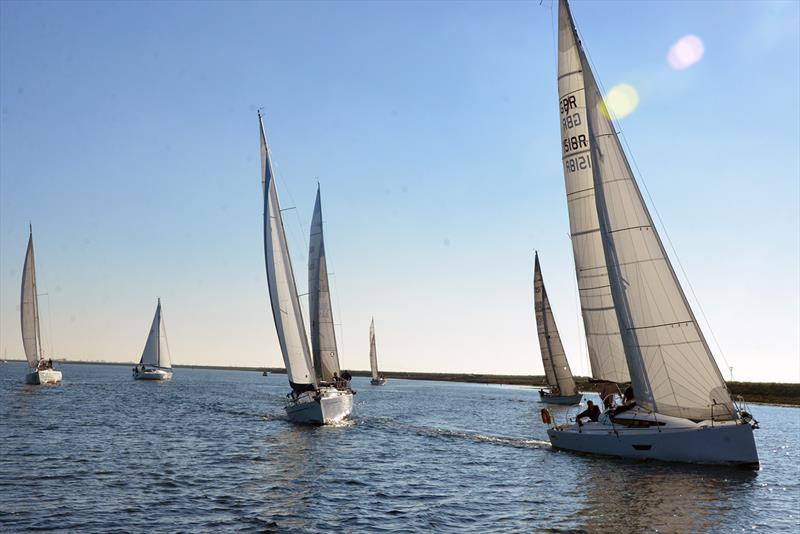 At the start of Crouch YC Autumn Series race 3 photo copyright Alan Shrimplin taken at Crouch Yacht Club and featuring the IRC class