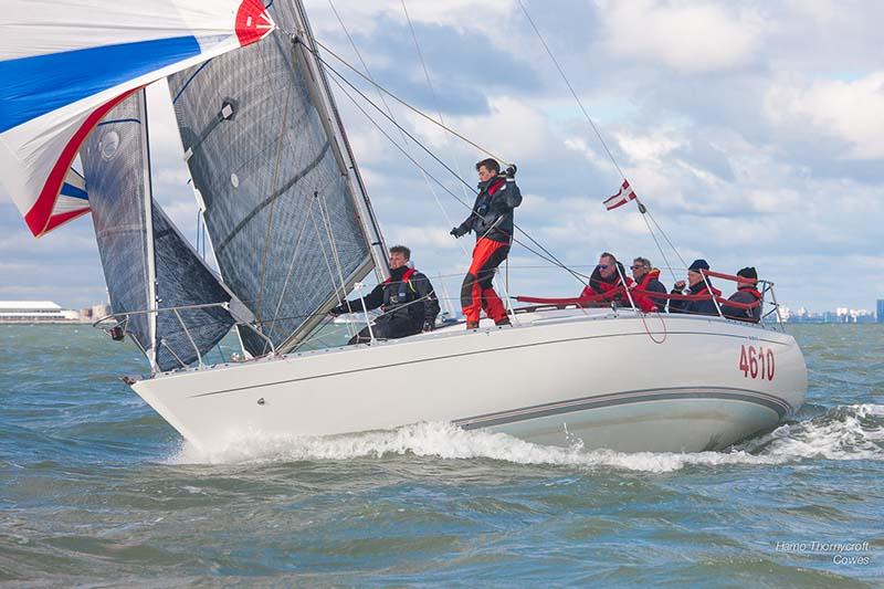 Stan the Boat leads Class 4 in the HYS Hamble Winter Series photo copyright Hamo Thornycroft / www.yacht-photos.co.uk taken at Hamble River Sailing Club and featuring the IRC class