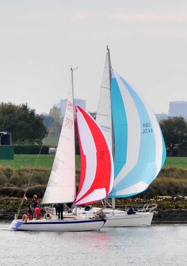 Grace & Danger and Jeannie during Crouch YC Autumn Series race 4 photo copyright Alan Hanna taken at Crouch Yacht Club and featuring the IRC class
