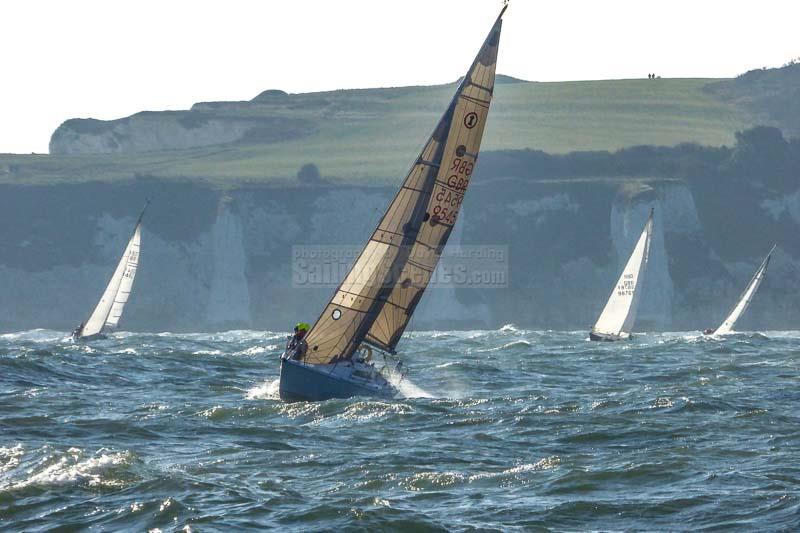 Firebird (GBR9545, Hunter Impala 28) on day 6 of the Poole Bay Winter Series photo copyright David Harding / www.sailingscenes.com taken at Parkstone Yacht Club and featuring the IRC class