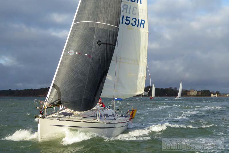 Elanor (GBR1531R, Elan 31) on day 8 of the Poole Bay Winter Series photo copyright David Harding / www.sailingscenes.com taken at Parkstone Yacht Club and featuring the IRC class