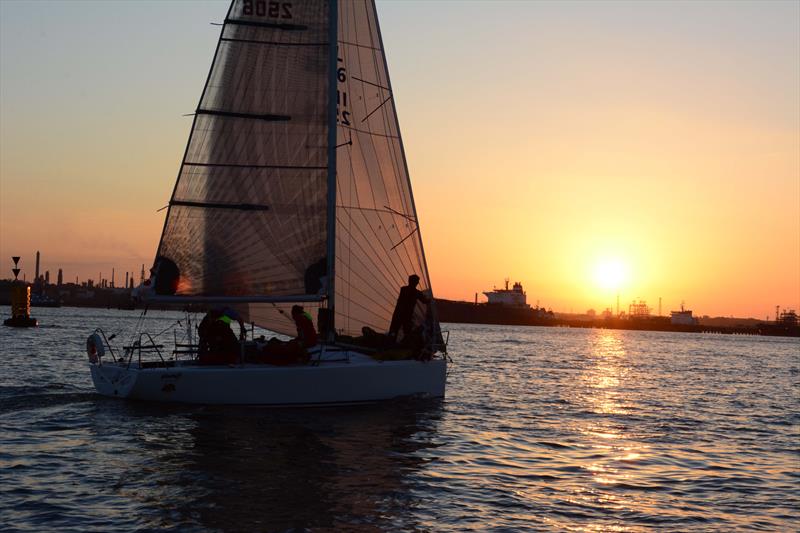 M'Enfin on day 2 of the HRSC Wednesday Night Early Bird Series photo copyright Trevor Pountain taken at Hamble River Sailing Club and featuring the IRC class