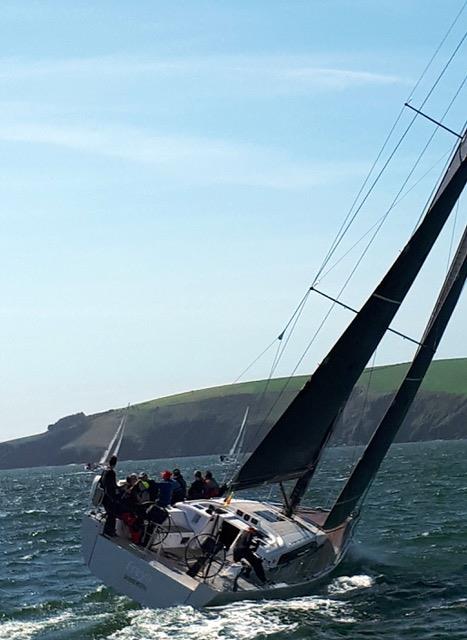Freya on the wind on Matthews Helly Hansen Spring Series day 4 photo copyright Donal Hayes taken at Kinsale Yacht Club and featuring the IRC class