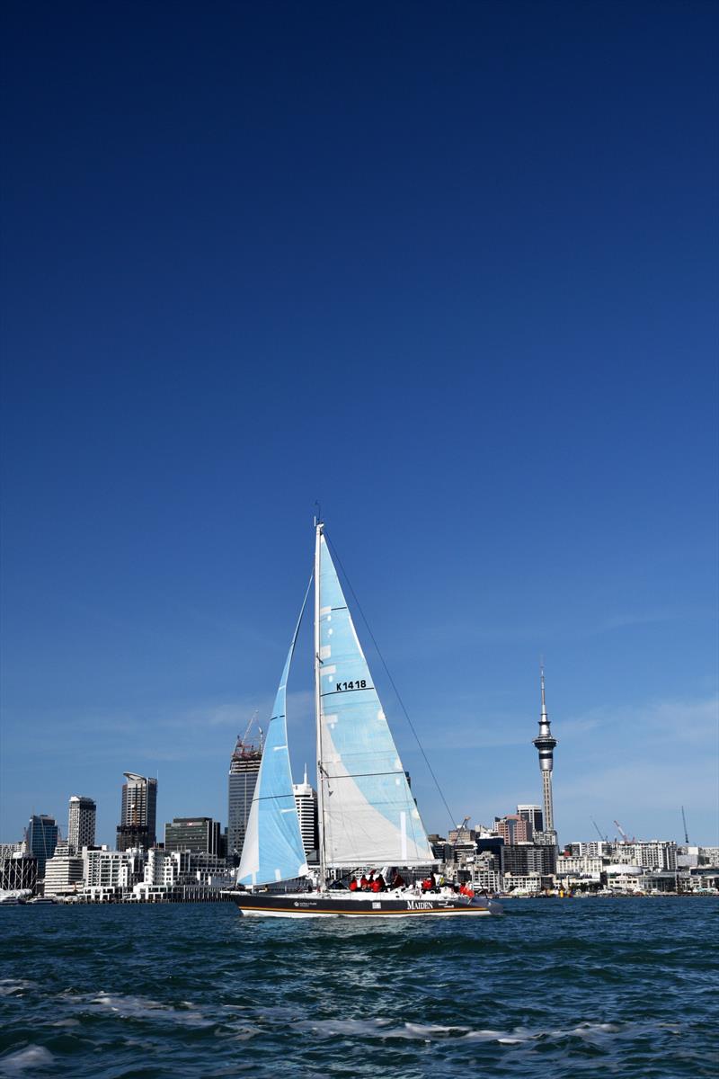 Maiden departs Auckland photo copyright Mack Edwards-Mair taken at  and featuring the IRC class
