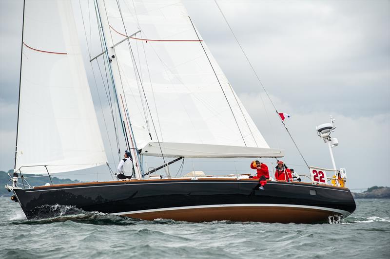 Transatlantic Race 2019 start photo copyright Paul Todd / www.outsideimages.com taken at New York Yacht Club and featuring the IRC class