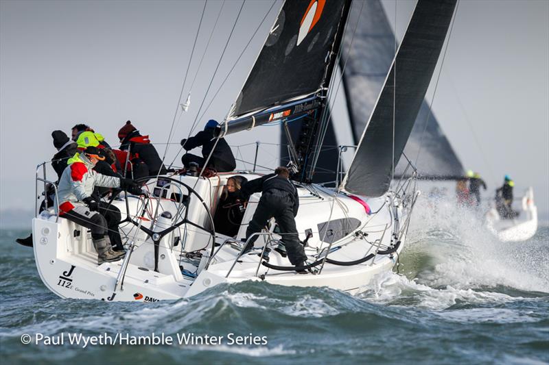 Davanti Tyres, J/112 during the HYS Hamble Winter Series photo copyright Paul Wyeth / www.pwpictures.com taken at Hamble River Sailing Club and featuring the IRC class