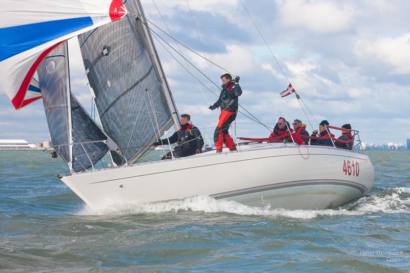 Stan the Boat during the HYS Hamble Winter Series photo copyright Trevor Pountain taken at Hamble River Sailing Club and featuring the IRC class