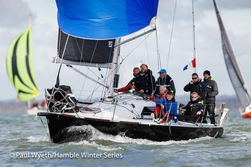 Quokka 8 on Week 3 of the HYS Hamble Winter Series photo copyright Paul Wyeth / www.pwpictures.com taken at Hamble River Sailing Club and featuring the IRC class