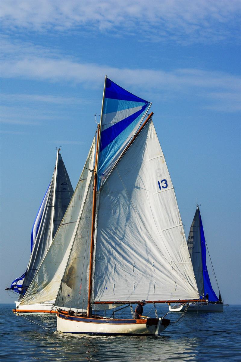 Lena during the Rossborough Round the Island Race 2020 photo copyright Simon Ropert taken at Royal Channel Islands Yacht Club and featuring the IRC class