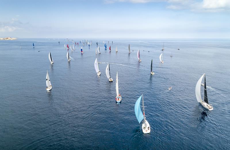 Start of the Rolex Middle Sea Race 2019 photo copyright Rolex / Kurt Arrig taken at Royal Malta Yacht Club and featuring the IRC class