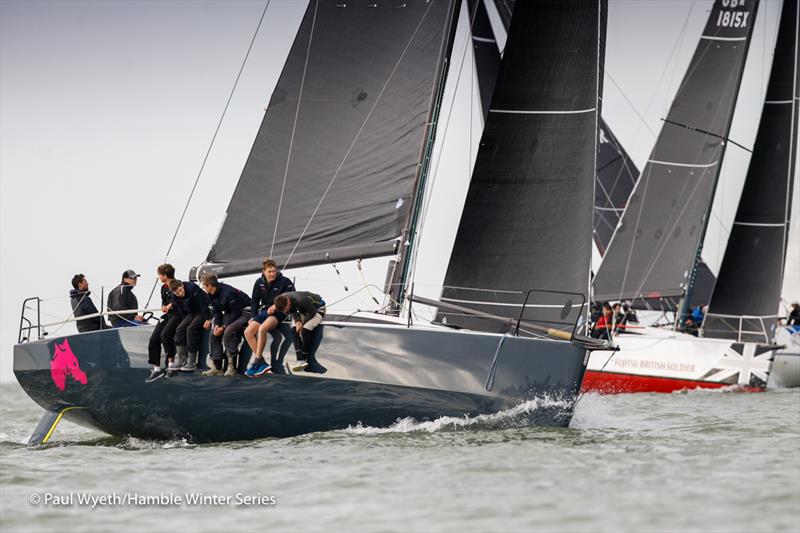 Dawn Treader, JPK1180, during HYS Hamble Winter Series Race Week 3 photo copyright Paul Wyeth / www.pwpictures.com taken at Hamble River Sailing Club and featuring the IRC class