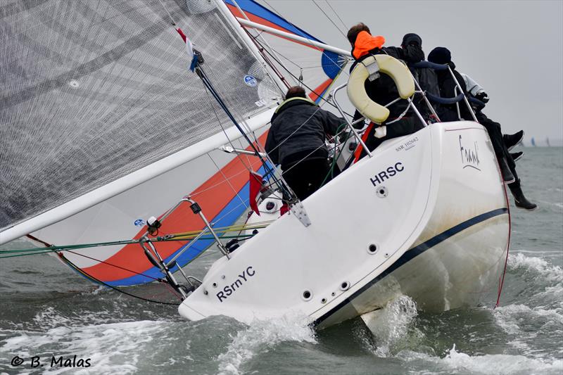 HYS Hamble Winter Series Race Week 4 photo copyright Bertrand Malas taken at Hamble River Sailing Club and featuring the IRC class