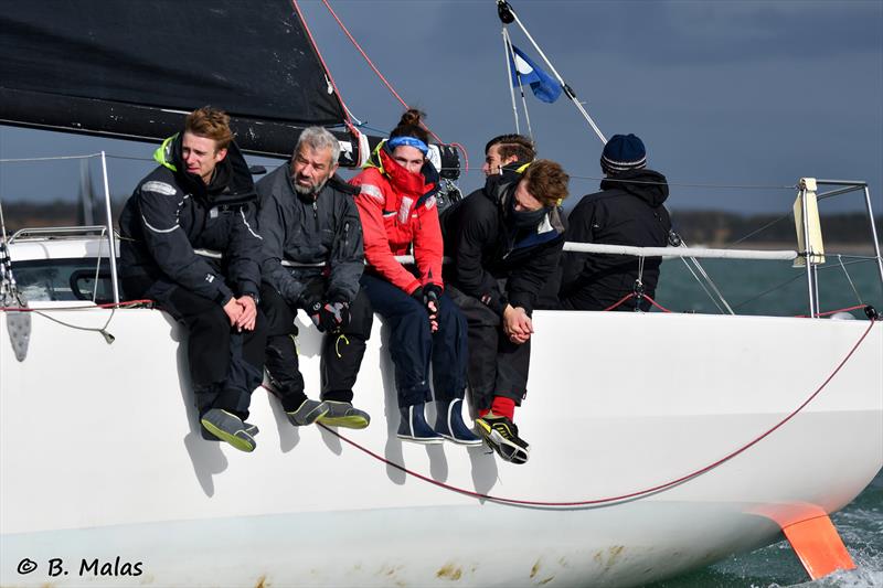 HYS Hamble Winter Series Race Week 4 photo copyright Bertrand Malas taken at Hamble River Sailing Club and featuring the IRC class