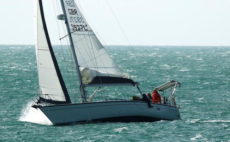 Mystique approaching Noirmont during the RCIYC Commodore's Cup race - photo © Bernard O'Reagain