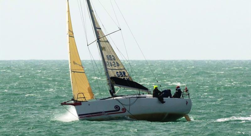 Lady Penelope off Noirmont during the RCIYC Commodore's Cup race photo copyright Bernard O'Reagain taken at Royal Channel Islands Yacht Club and featuring the IRC class