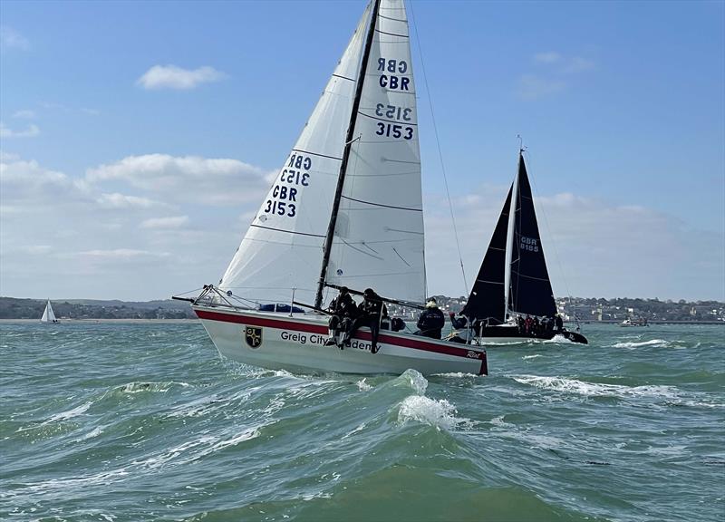 Riot from the Scaramouche Sailing Trust back racing over the Easter Weekend photo copyright Scaramouche Sailing Trust taken at Junior Offshore Group and featuring the IRC class