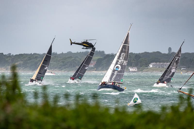 Windy start to the 2021 Rolex Fastnet Race  photo copyright Martin Allen / www.pwpictures.com taken at Royal Ocean Racing Club and featuring the IRC class