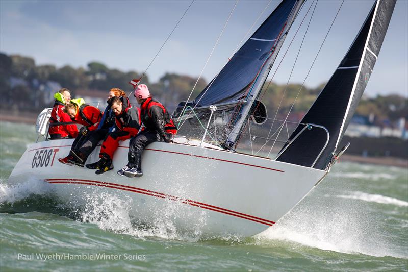 Banter, Mustang 30 during HYS Hamble Winter Series Race Week 1 photo copyright Paul Wyeth / Hamble Winter Series taken at Hamble River Sailing Club and featuring the IRC class