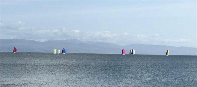 Darling fans watch them take the lead from ashore on Pwllheli Autumn Series Weekend 2 - photo © Tracy Gibson