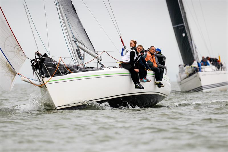 Brenda's J during HYS Hamble Winter Series Race Week 2 photo copyright Paul Wyeth / Hamble Winter Series taken at Hamble River Sailing Club and featuring the IRC class