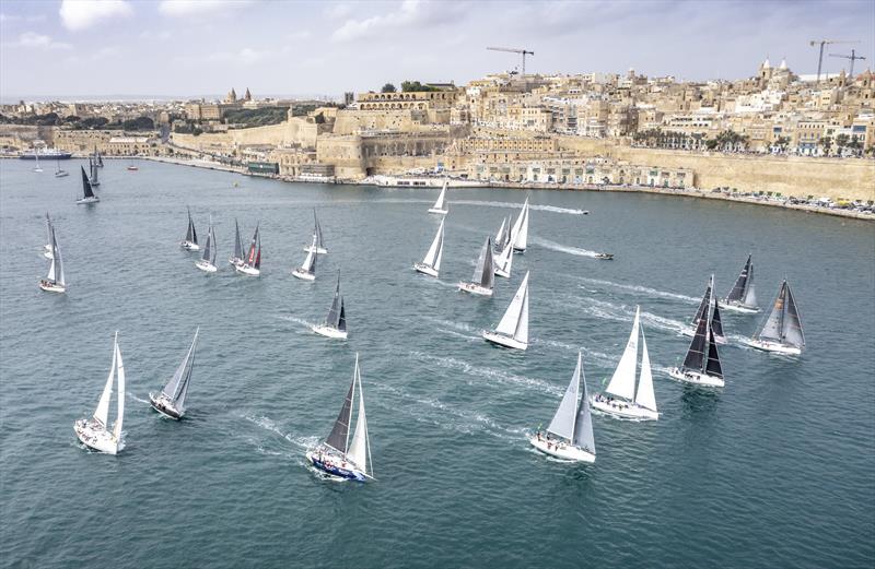 An international fleet of 114 yachts from 25 countries are contesting the 2021 Rolex Middle Sea Race - photo © Kurt Arrigo / Rolex
