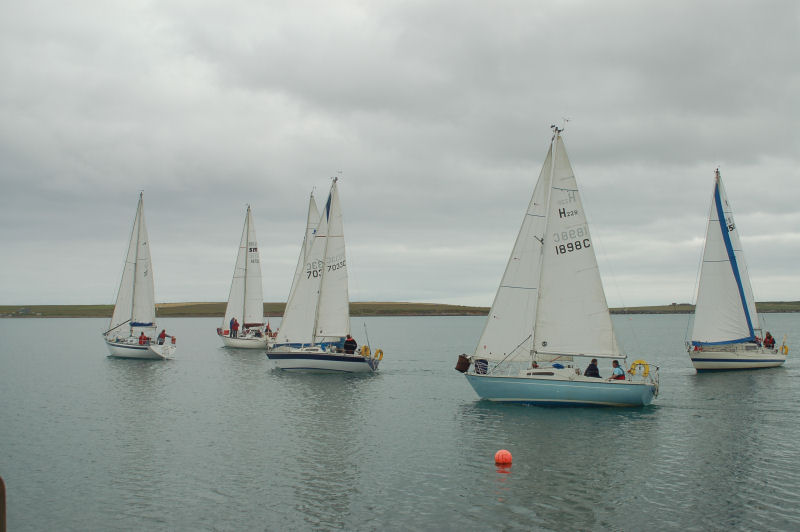 Racing during the Holm Yachts and Singlehanders Regatta photo copyright Andrew Leslie taken at Holm Sailing Club and featuring the IRC class