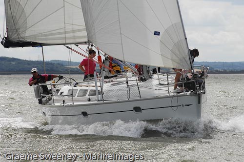 Racing in the 2009 Nore Race on the Thames Estuary photo copyright Graeme Sweeney / www.MarineImages.co.u taken at Benfleet Yacht Club and featuring the IRC class