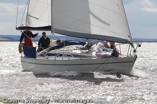 Racing in the 2009 Nore Race on the Thames Estuary photo copyright Graeme Sweeney / www.MarineImages.co.u taken at Benfleet Yacht Club and featuring the IRC class