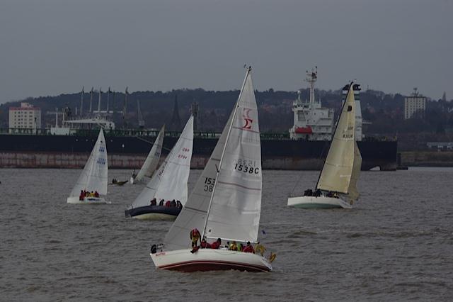 Liverpool Brass Monkey Series race 5 photo copyright Peter Summerfield taken at Liverpool Yacht Club and featuring the IRC class
