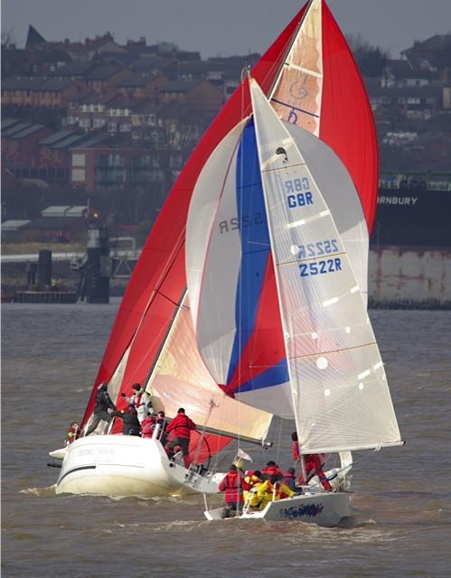 Liverpool Brass Monkey Series race 5 photo copyright Peter Summerfield taken at Liverpool Yacht Club and featuring the IRC class