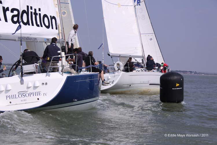 Warsash Spring Series day 6 photo copyright Eddie Mays taken at Warsash Sailing Club and featuring the IRC class