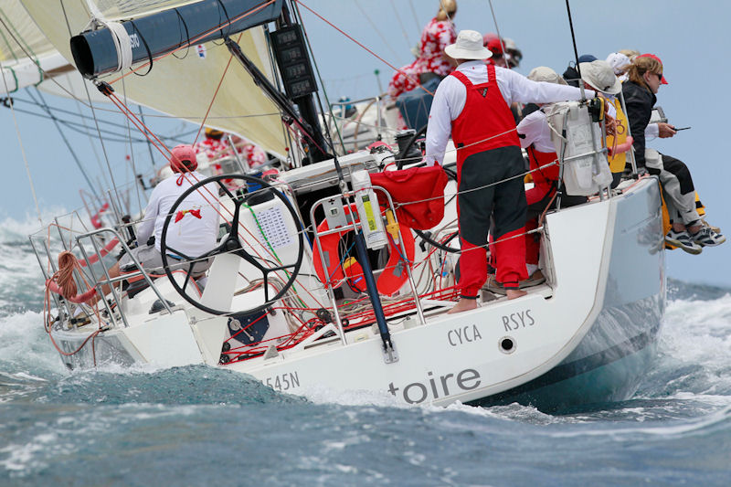 Victoire at the start of the 32nd Club Marine Pittwater to Coffs yacht race photo copyright Howard Wright taken at Royal Prince Alfred Yacht Club and featuring the IRC class