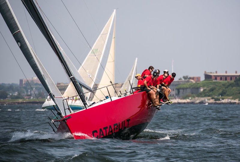 Ida Lewis Distance Race 2012 winner, Marc Glimcher with his Ker 40 Catapult photo copyright Meghan Sepe taken at Ida Lewis Yacht Club and featuring the IRC class