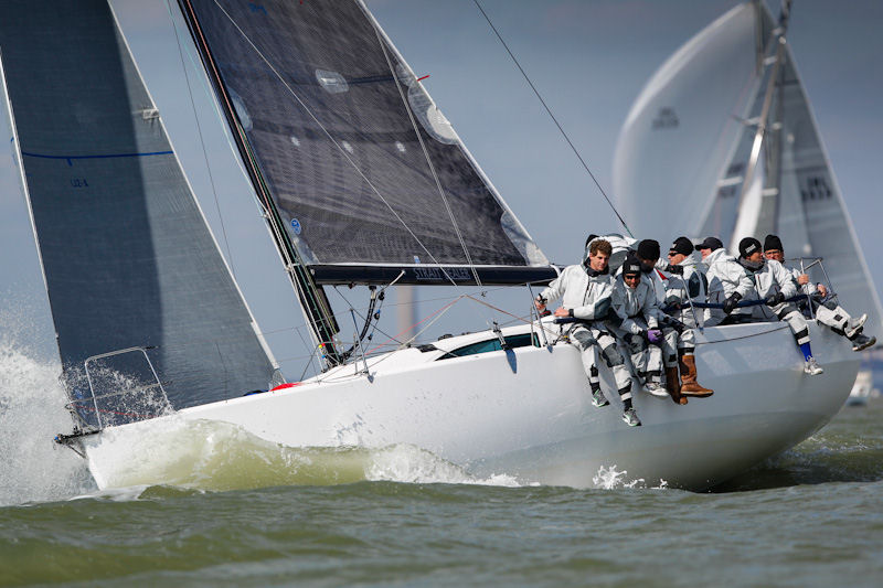 David Franks and his JPK 1010, Strait Dealer during the RORC Easter Challenge photo copyright Paul Wyeth / www.pwpictures.com / RORC Easter Chal taken at Royal Ocean Racing Club and featuring the IRC class