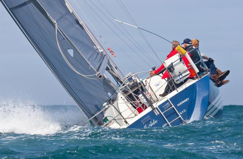 Blue Jade wins the 50th Carey Olsen Inter-Island Yacht Race photo copyright Sam Field Photography taken at Guernsey Yacht Club and featuring the IRC class