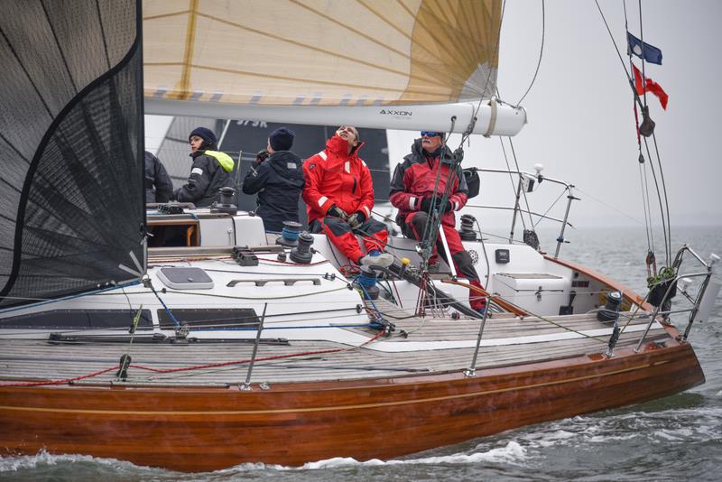 Old Mother Gun IRC2 in race 1 of the Helly Hansen Warsash Spring Series photo copyright Andrew Adams, Close Hauled Photography taken at Warsash Sailing Club and featuring the IRC class