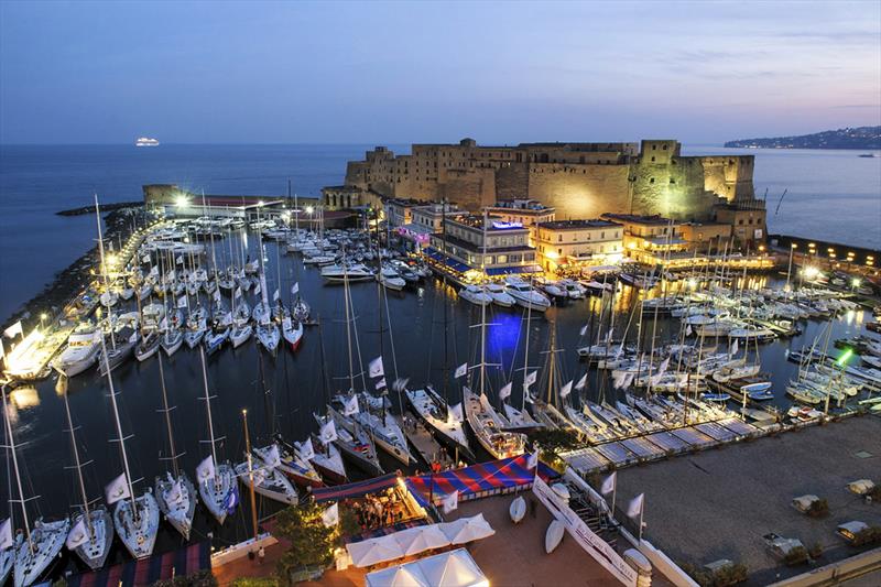 Regatta dei Tre Golfi pre-start in Naples' Santa Lucia Marina - Rolex Capri Sailing Week photo copyright Roberto Della Noce taken at Yacht Club Capri and featuring the IRC class