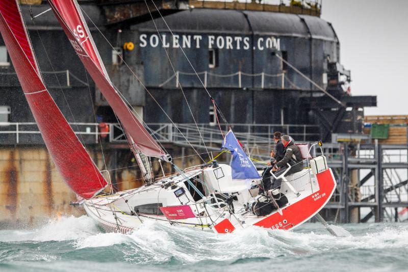 Ian Hoddle racing Sun Fast 3600 Game On (Virgin Media Business) and hoping to raise £18,000 for the charity Scope at the Sevenstar Round Britain and Ireland Race photo copyright Paul Wyeth / RORC taken at Royal Ocean Racing Club and featuring the IRC class