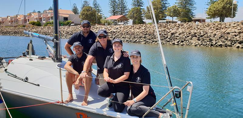 Tom Kennedy, Jake Clark, Dan Haynes, Monique Haynes and Sandy Mckay ahead of the 2019 Teakle Classic Adelaide to Port Lincoln Yacht Race & Regatta photo copyright Supplied taken at Port Lincoln Yacht Club and featuring the IRC class