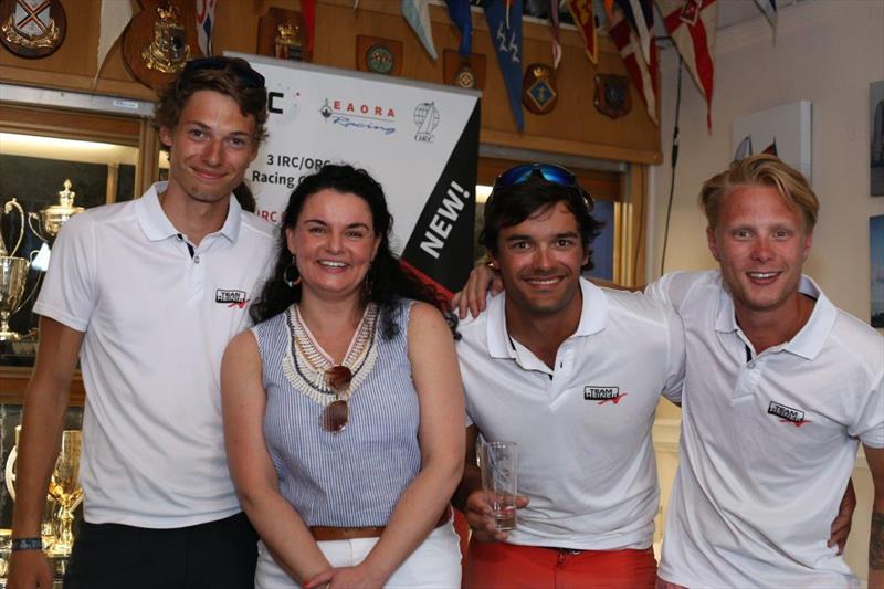 Team Heiner take second place in IRC 1 at Ramsgate Week 2018 - with Hayley Avis, Divisional Director at Euromarine - photo © RTYC