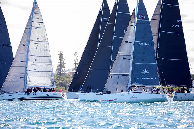 Fleet gets away at Queenscliff - 50th King Island Race photo copyright Steb Fisher taken at Ocean Racing Club of Victoria and featuring the IRC class