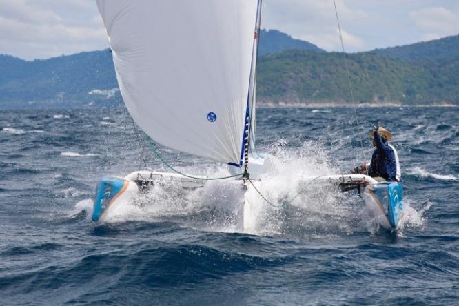 Day 1 – Multihull Solutions – Phuket King's Cup Regatta photo copyright Guy Nowell / Phuket King's Cup taken at Royal Varuna Yacht Club and featuring the IRC class