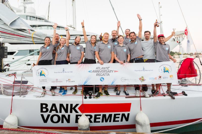 Young skipper, Alexander Beilken and crew on Bank von Bremen's J/V53 had friendly competition throughout the race with Hamburg-based boats photo copyright RORC / Arthur Daniel taken at Royal Ocean Racing Club and featuring the IRC class