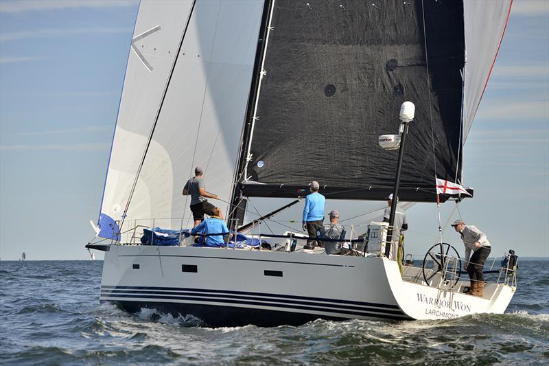 Warrior Won during the 2017 Vineyard Race photo copyright Christopher Sheehan taken at Stamford Yacht Club and featuring the IRC class