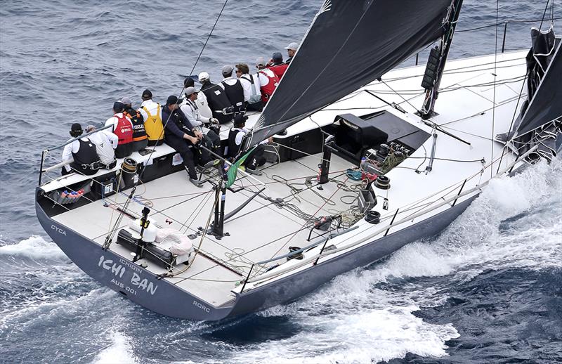 Ichi Ban after the start of the 2017 RSHYR photo copyright Crosbie Lorimer taken at Cruising Yacht Club of Australia and featuring the IRC class