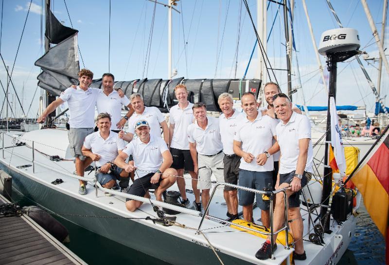 Tilmar Hansen, skipper of German Elliott 52 Outsider was delighted to win the ORC Division overall  photo copyright RORC / James Mitchell taken at Royal Ocean Racing Club and featuring the IRC class