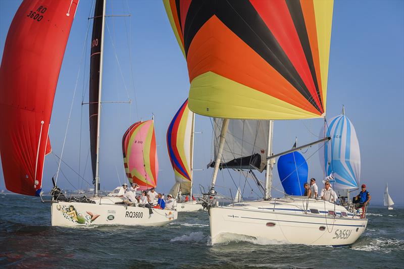 Festival of Sails fleet racing photo copyright Salty Dingo taken at Royal Geelong Yacht Club and featuring the IRC class