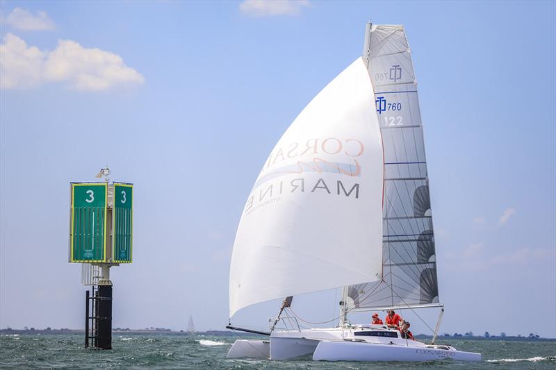 Festival of Sails Multihull winner Corsair 76 photo copyright Salty Dingo taken at Royal Geelong Yacht Club and featuring the IRC class